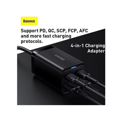 BASEUS GAN 3 PRO 65W DESKTOP FAST CHARGER BASEUS GAN 3 PRO 65W DESKTOP FAST CHARGER