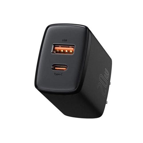 Baseus CCXJ-01 Compact Super Quick Charger Dual Port U+C 20W CN