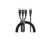 Baseus Rapid Series 3 in 1 Fast Charging Data Cable Type-C to M+L+C PD 20W