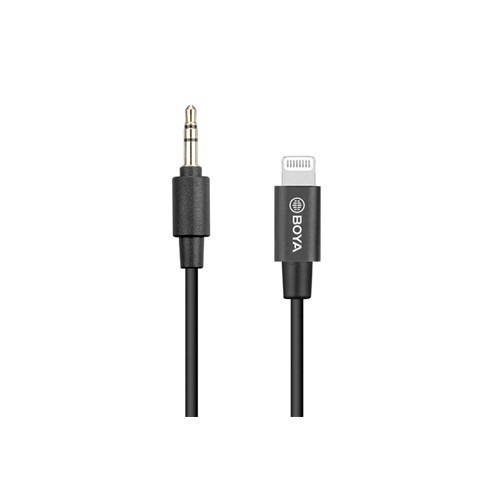 BOYA BY-K1 3.5mm TRS (Male) to Lightning (Male) Audio Adapter cable