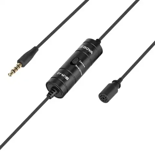 Boya BY-M1S Universal Lavalier Microphone ideal for vlogs Boya BY-M1S Universal Lavalier Microphone ideal for vlogs