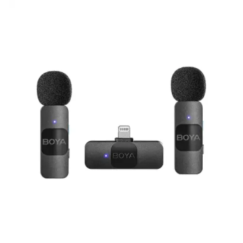 BOYA BY-V2 Wireless Microphone use for iPhone and iOS Device