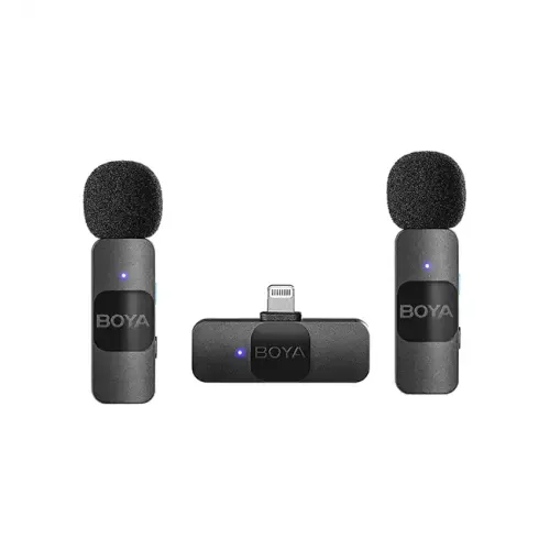 BOYA BY-V2 Wireless Microphone use for iPhone and iOS Device BOYA BY-V2 Wireless Microphone use for iPhone and iOS Device