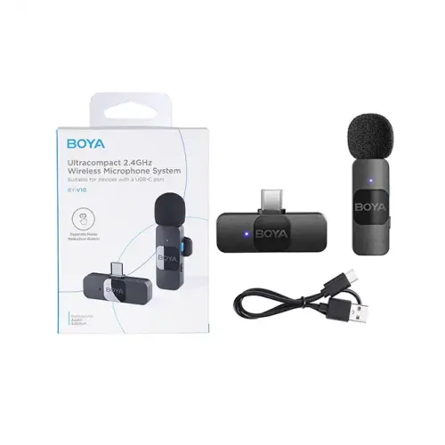 BOYA BY-V20 Ultracompact Wireless 2.4GHz Microphone System for Type-C Device