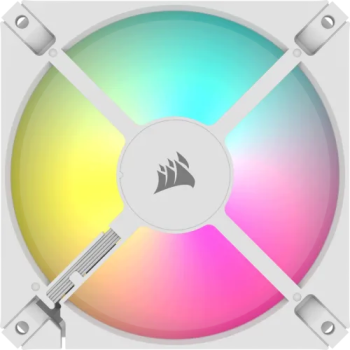 Corsair iCUE AR120 120mm PWM Single Casing Digital RGB Fan White Corsair iCUE AR120 120mm PWM Single Casing Digital RGB Fan White