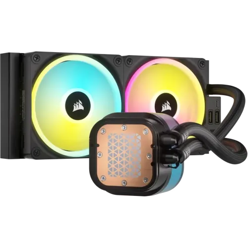 Corsair iCUE Link H100i LCD RGB 240mm AIO Liquid CPU Cooler