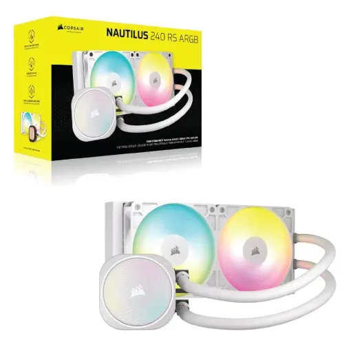 Corsair NAUTILUS 240 RS ARGB 240mm Liquid White CPU Cooler