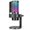 Fifine Ampligame A8 USB microphone with controllable RGB, live monitoring, input dial, pop filter for streaming Fifine Ampligame A8 USB microphone with controllable RGB, live monitoring, input dial, pop filter for streaming