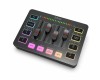 FIFINE Ampligame SC3 Gaming USB Mixer with XLR/headset input, monitoring, line in/out, faders, mute/voice effect/sample