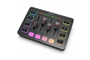 FIFINE Ampligame SC3 Gaming USB Mixer with XLR/headset input, monitoring, line in/out, faders, mute/voice effect/sample FIFINE Ampligame SC3 Gaming USB Mixer with XLR/headset input, monitoring, line in/out, faders, mute/voice effect/sample