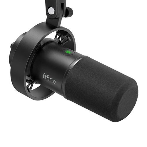 FIFINE K688 USB/XLR Dynamic Microphone with Shock Mount, Touch-Mute, Headphone Jack, I/O Controls for Podcasting FIFINE K688 USB/XLR Dynamic Microphone with Shock Mount, Touch-Mute, Headphone Jack, I/O Controls for Podcasting