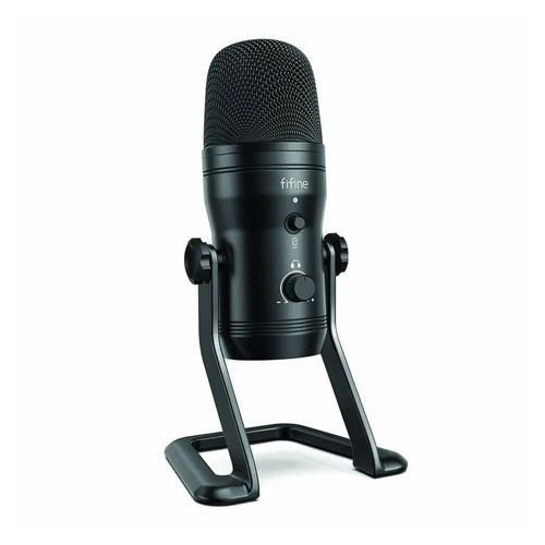 FIFINE K690 USB Microphone with Four Polar Patterns, Gain Dials, a Live Monitoring Jack & a Mute Button FIFINE K690 USB Microphone with Four Polar Patterns, Gain Dials, a Live Monitoring Jack & a Mute Button