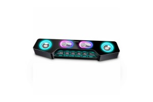 Fifine Ampligame A16 Bluetooth speaker with built-in battery, volume/music/RGB controls, EQ switch for gaming, music, videos