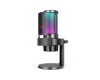 Fifine Ampligame A8 USB microphone with controllable RGB, live monitoring, input dial, pop filter for streaming