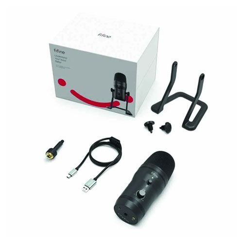 FIFINE K690 USB Microphone with Four Polar Patterns, Gain Dials, a Live Monitoring Jack & a Mute Button FIFINE K690 USB Microphone with Four Polar Patterns, Gain Dials, a Live Monitoring Jack & a Mute Button