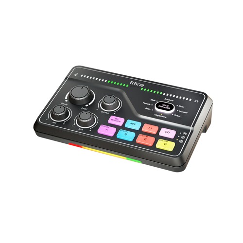 Fifine AmpliGame SC8 Audio Mixer Black & White