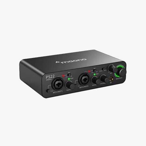 Maono PS22 Audio Interface For Recording, Music Production, Guitar Maono PS22 Audio Interface For Recording, Music Production, Guitar