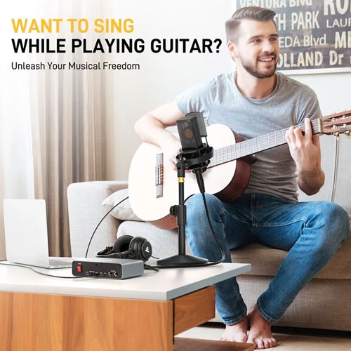 Maono PS22 Audio Interface For Recording, Music Production, Guitar Maono PS22 Audio Interface For Recording, Music Production, Guitar