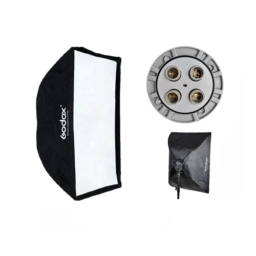 Godox TL-4 4in1 Multi-Holder Studio E27 Socket Tricolor Lighting Lamp Head