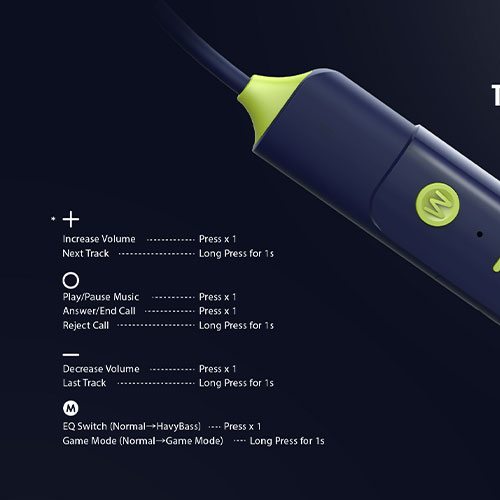 Oraimo Shark 4 OEB-E30D Neckband Wireless Earphone Oraimo Shark 4 OEB-E30D Neckband Wireless Earphone