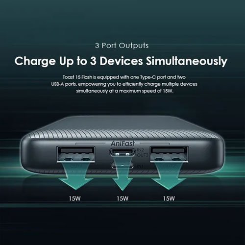 Oraimo Toast 15 Flash 10000mAh Fast Charging Power Bank (OPB-1100) Oraimo Toast 15 Flash 10000mAh Fast Charging Power Bank (OPB-1100)