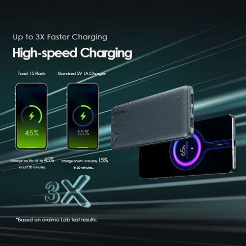 Oraimo Toast 15 Flash 10000mAh Fast Charging Power Bank (OPB-1100) Oraimo Toast 15 Flash 10000mAh Fast Charging Power Bank (OPB-1100)