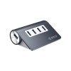 ORICO 4 Port USB 3.0 Aluminum Portable Data Hub with 3.3ft Extension Cable ORICO 4 Port USB 3.0 Aluminum Portable Data Hub with 3.3ft Extension Cable