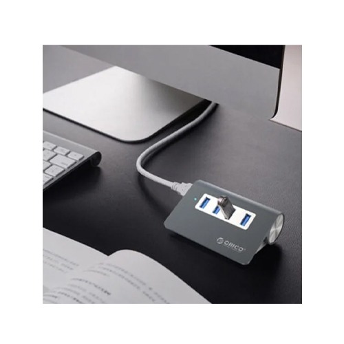 ORICO 4 Port USB 3.0 Aluminum Portable Data Hub with 3.3ft Extension Cable ORICO 4 Port USB 3.0 Aluminum Portable Data Hub with 3.3ft Extension Cable