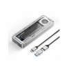 ORICO AAGM2 TRANSPARENT USB 4 40GBPS NVME SSD ENCLOSURE