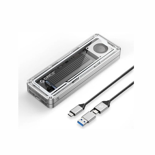 ORICO AAGM2 TRANSPARENT USB 4 40GBPS NVME SSD ENCLOSURE