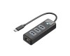 ORICO PW3UR-C3 TYPE C TO 3 PORT USB HUB+LAN