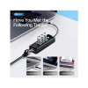ORICO PW3UR-C3 TYPE C TO 3 PORT USB HUB+LAN ORICO PW3UR-C3 TYPE C TO 3 PORT USB HUB+LAN