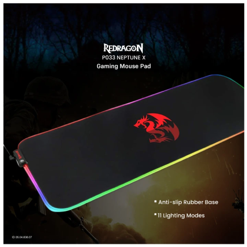 Redragon P033 NEPTUNE X RGB Gaming Mouse Pad Redragon P033 NEPTUNE X RGB Gaming Mouse Pad