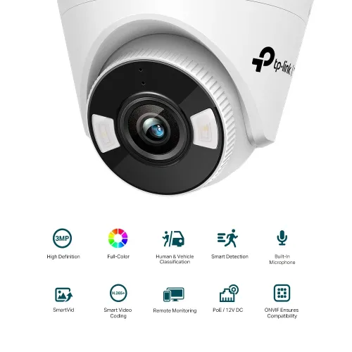 TP-Link VIGI C430 Full-Color Audio Turret IP 3MP 4mm Lens Camera