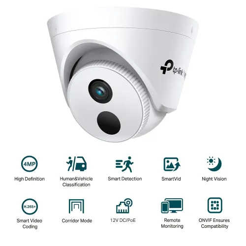 TP-Link VIGI C440I IP 4MP IR Turret Camera