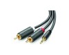 UGREEN 10512 3.5MM MALE TO 2RCA CABLE 3M