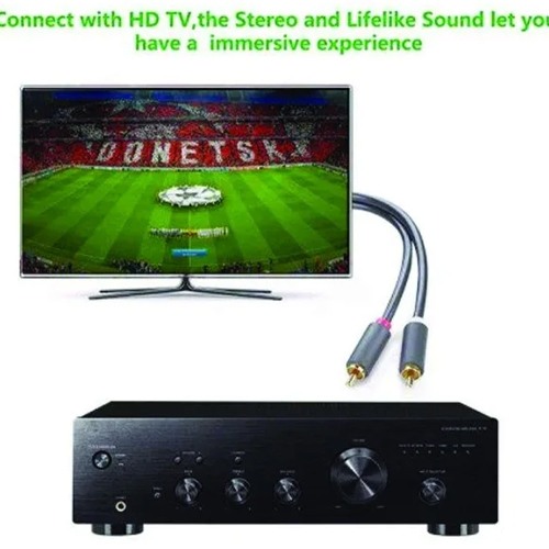 UGREEN 10518 2RCA MALE TO 2RCA MALE STEREO AUDIO VIDEO CABLE 2M UGREEN 10518 2RCA MALE TO 2RCA MALE STEREO AUDIO VIDEO CABLE 2M