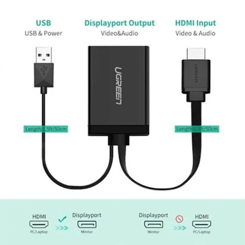UGREEN 40238 HDMI TO DISPLAYPORT CONVERTER