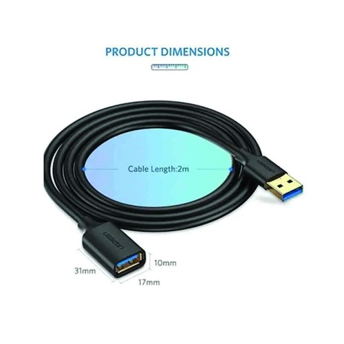 UGREEN 90723 USB 3.0 MALE TO FEMALE EXTENSION CABLE 5M UGREEN 90723 USB 3.0 MALE TO FEMALE EXTENSION CABLE 5M