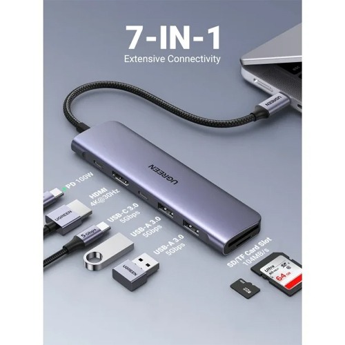 UGREEN CM195 (15214) 7 IN 1 USB C TYPE C HUB