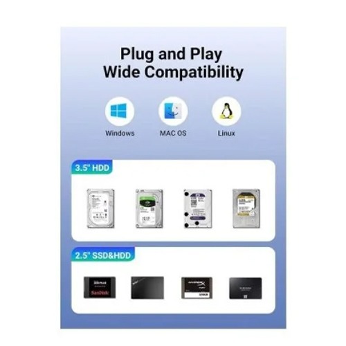 UGREEN CM335/80127 DUAL BAY RAID ENCLOSURE
