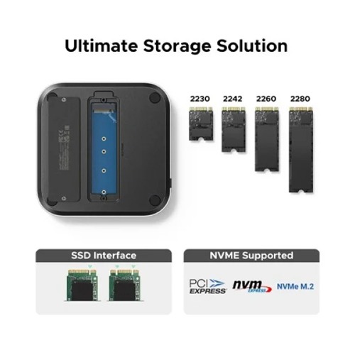 UGREEN CM841/65487 MAC MINI M4 USB C DOCKING STATION WITH M.2 NVME ENCLOSURE