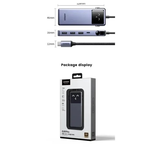UGREEN CM888 (45155) QPai PRO 7-IN-1 USB C DOCKING STATION