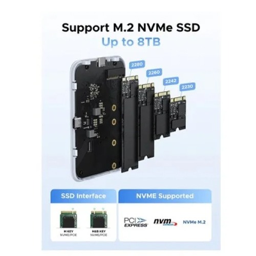 UGREEN D619/55150 MAGNETIC M.2 NVME SSD ENCLOSURE