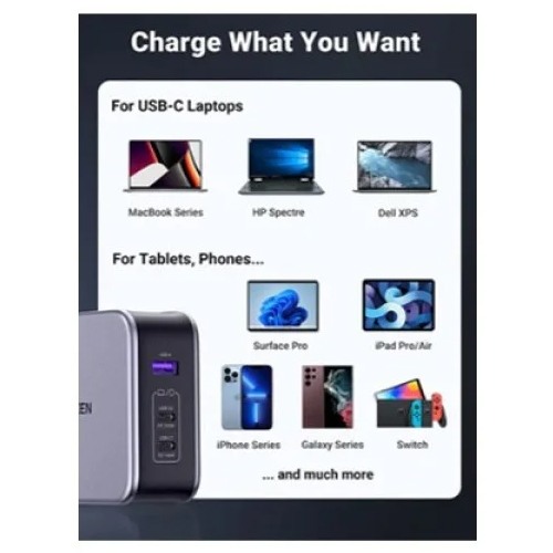 UGREEN Nexode Cd289 (35810) 140W USB C GaN iphone Charger-3 Ports Wall Charger UGREEN Nexode Cd289 (35810) 140W USB C GaN iphone Charger-3 Ports Wall Charger