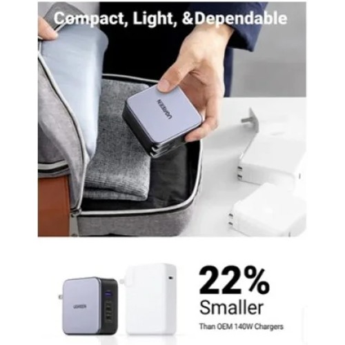 UGREEN Nexode Cd289 (35810) 140W USB C GaN iphone Charger-3 Ports Wall Charger UGREEN Nexode Cd289 (35810) 140W USB C GaN iphone Charger-3 Ports Wall Charger