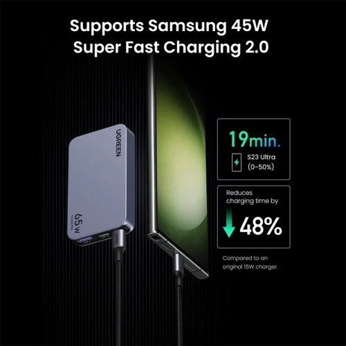 UGREEN NEXODE PRO 15817 65W GAN ULTRA SLIM FAST CHARGER UGREEN NEXODE PRO 15817 65W GAN ULTRA SLIM FAST CHARGER