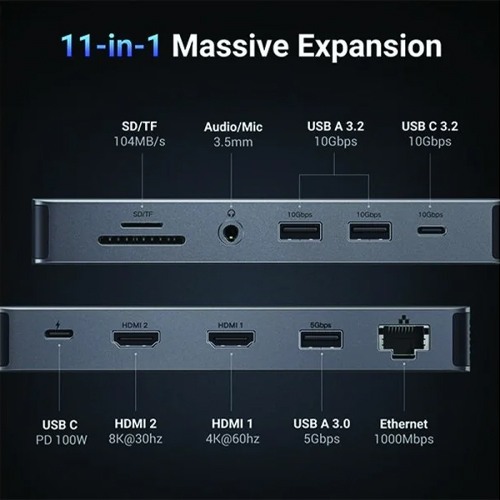 UGREEN REVODOK PRO CM681(15965) 11 IN 1 DOCKING STATION