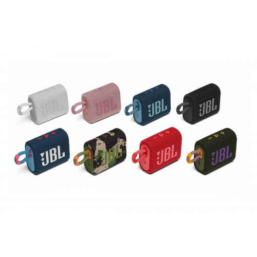 JBL Go 3 Portable Waterproof Bluetooth Speaker JBL Go 3 Portable Waterproof Bluetooth Speaker