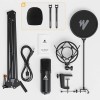 Maono AU A04 Professional Podcaster USB Microphone Boom Arm Bundle Plug & Play